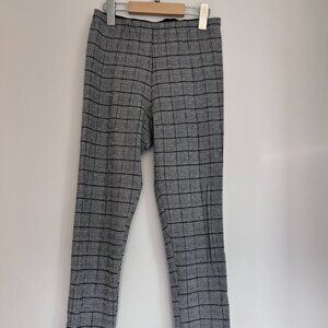 Zara Basic Plaid/Herringbone Skinny Dress Pants